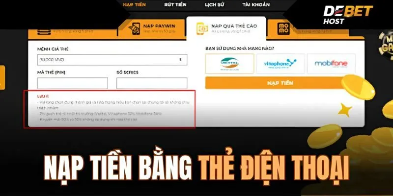Lựa chọn lý tưởng và nhanh gọn khi nạp bằng thẻ điện thoại